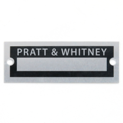 Blank Data Vin Plate - Pratt & Whitney - Part Number: VPAVIN79