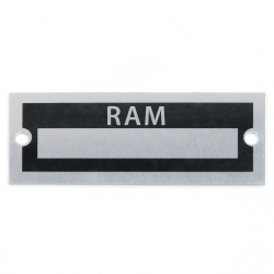 Blank Data Vin Plate - Ram - Part Number: VPAVIN80