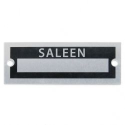 Blank Data Vin Plate - Saleen - Part Number: VPAVIN86