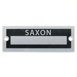 Blank Data Vin Plate - Saxon - Part Number: VPAVIN88