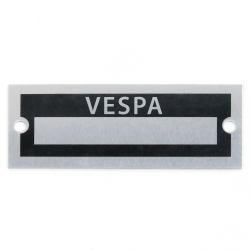 Blank Data Vin Plate - Vespa - Part Number: VPAVIN98