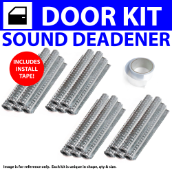 Heat & Sound Deadener Triumph TR250 1961 - 1976 4 Door Kit + Seam Tape 27090Cm2 - Part Number: ZIR79DEA