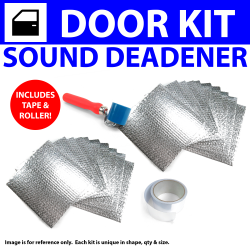 Heat & Sound Deadener Chevy Corvair 1960 - 69 4Dr Kit + Tape, Roller 18972Cm2 - Part Number: ZIR79E15