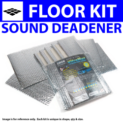 Heat & Sound Deadener for 00-06 BMW e46 ~ Floor Stg3 Kit - Part Number: ZIR76F3D