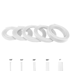 White Ultra Wrap Wire Loom Variety Pack - 50 Feet Total
 - Part Number: KIC7ACCA