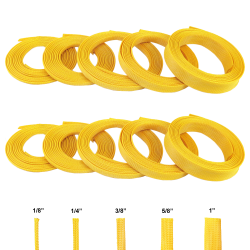 Yellow Ultra Wrap Wire Loom Variety Pack - 100 Feet Total - Part Number: KIC7ACDE