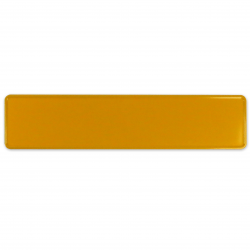 European Vintage Style License Plate (Yellow) - Part Number: VPALP02