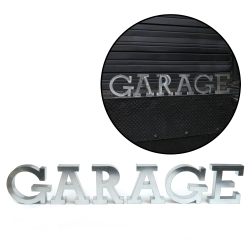 GARAGE Metal Letter Kit Sign - Part Number: VPALKAR4