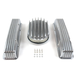 SBC 12” Deep Oval/Tall Finned Engine Dress Up kit~w/o Breather Holes - Part Number: VPA7AC33