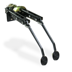 Univ Adj FW 8” Dual Brake Pedal kit Drum/Drum~3in Rubber Pad - Part Number: HEXPKA79307