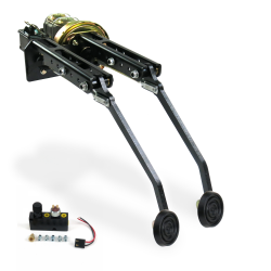 Univ Adj FW 9” Single Brake Dual Pedal kit Disc/Drum~3in Rubber Pad - Part Number: HEXPKA7935B