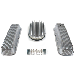 BBC 12” Deep Oval/Finned Engine Dress Up kit~Holes No Breathers - Part Number: VPA7AC37