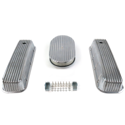 BBC 15” Full Oval/Finned Engine Dress Up kit~Holes No Breathers - Part Number: VPA7AC4A