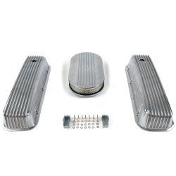 BBC 15” Half Oval/Finned Engine Dress Up kit~Holes No Breathers - Part Number: VPA7AC5A