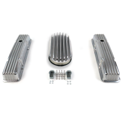 SBC 15” Deep Oval/Tall Finned Engine Dress Up kit~Holes No Breathers - Part Number: VPA7AC67