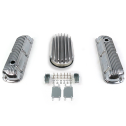 SBF 15” Deep Oval/Finned Engine Dress Up kit~Holes No Breathers 289-351 - Part Number: VPA7AC69