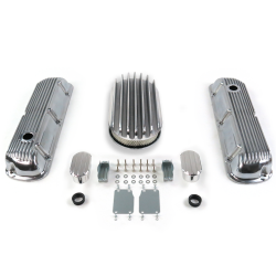 SBF 15” Deep Oval/Finned Engine Dress Up kit~w/ Breathers (No PCV) 289-351 - Part Number: VPA7AC6F