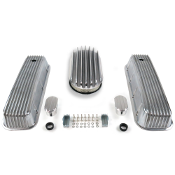 BBC 15” Deep Oval/Finned Engine Dress Up kit~w/ Breathers (No PCV) - Part Number: VPA7AC70