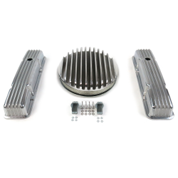 SBC 14” Deep Round/Tall Finned Engine Dress Up kit~Holes No Breathers - Part Number: VPA7AC78