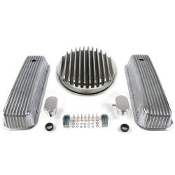 BBC 14” Deep Round/Finned Engine Dress Up kit~w/ Breathers (PCV) - Part Number: VPA7AC85
