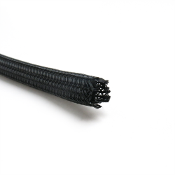 1/4" Black Ultra Split Wrap Wire Loom - 1 Foot - Part Number: KICWFBBK0025L001