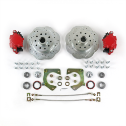 Mustang II 11in High Performance Big Brake Conversion 5x4.5 Red Calipers - Part Number: HEX7ABF8