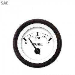 Fuel level Gauge - Classic, Black Modern Needles, Black Trim Rings - Part Number: GAR11ZEXKACCC