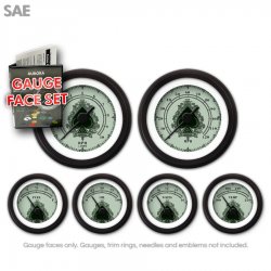 Gauge Face Set - SAE Spade Series - Part Number: GARFE112