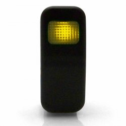 Illuminated Rocker Switch 8 With Led - Yellow 21a/14v - Part Number: KICSW34Y