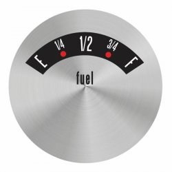 American Retro Rodder Series Fuel Level Face - Part Number: AURGF01S1F