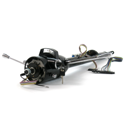 33" Black Steering Column Automatic with Built in Keyed Ignition Switch - Part Number: HEXSTCOLK1B