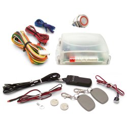 One Touch Engine Start Kit with RFID - Red illuminated Button - Part Number: HEXHFS1002R