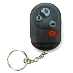 Autoloc 4 Button Car Replacement Remote Key Fob Smoke Black Case Button Chain - Part Number: AUTTRX4C2