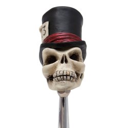 Timmy the Top Hat Skull Custom Shift Knob - Part Number: ASCSN00022