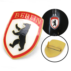 VW Berlin Hood Badge Crest - Part Number: VPAHC001