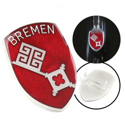 VW Bremen Hood Badge Crest - Part Number: VPAHC003