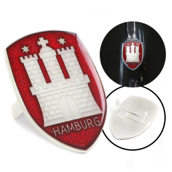 VW Hamburg Hood Badge Crest - Part Number: VPAHC004