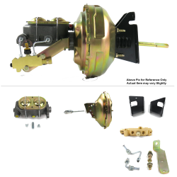 1973-1977 Chevy Chevelle  FW Mount Power 11" Single Brake Booster Kit Disc / Drum - Part Number: HEXBBK7AF54