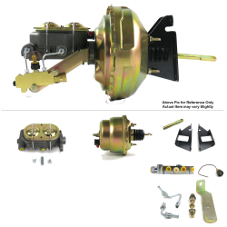 1973-1987 Chevy Truck FW Mount Power 7" Dual Brake Booster Kit LS Disc / Disc - Part Number: HEXBBK7AFB1