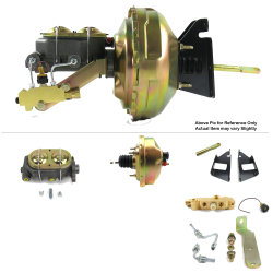 1973-1987 Chevy Truck FW Mount Power 8" Single Brake Booster Kit LS Disc / Drum - Part Number: HEXBBK7AFB3