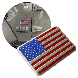 3D METAL Full Color American Flag Sticker Decal Emblem for Cars & Trucks - Part Number: VPAE67