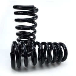 Tapered Coil Over Spring Set for GM - 10” 700 lbs 2.5” ID Flat x 3.5”ID Pigtail - Part Number: HEXSPRTC10H