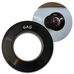 Magnetic Choke Switch (GAG) Trim Ring Cover (Black) For VW Beetle - Part Number: LABTRC11BK