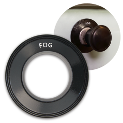 Magnetic Fog Lamp Switch (FOG) Trim Ring Cover (Black) For VW Beetle - Part Number: LABTRC03BK