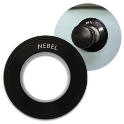 Magnetic Fog Lamp Switch (NEBEL) Trim Ring Cover (Black) For VW Beetle - Part Number: LABTRC08BK
