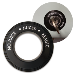 Magnetic Ignition Switch (NO JUICE.JUICED.MAGIC) Trim Ring Cover (Black) For VW - Part Number: LABTRC10BK
