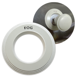 Magnetic Fog Lamp Switch (FOG) Trim Ring Cover (Silver Beige) For VW Beetle - Part Number: LABTRC03SB