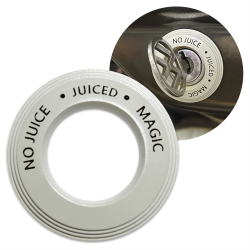 Magnetic Ignition Switch (NO JUICE.JUICED.MAGIC) Trim Ring Silver Beige For VW - Part Number: LABTRC10SB