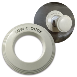 Magnetic Fog Lamp Switch (LOW CLOUDS) Trim Ring Cover (Silver Beige) For VW - Part Number: LABTRC12SB