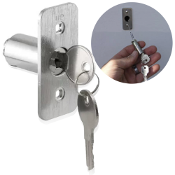 2 Keys Lock Latch Emergency Release Kit Shaved Door Garage Disconnect Universal  - Part Number: AUTK1